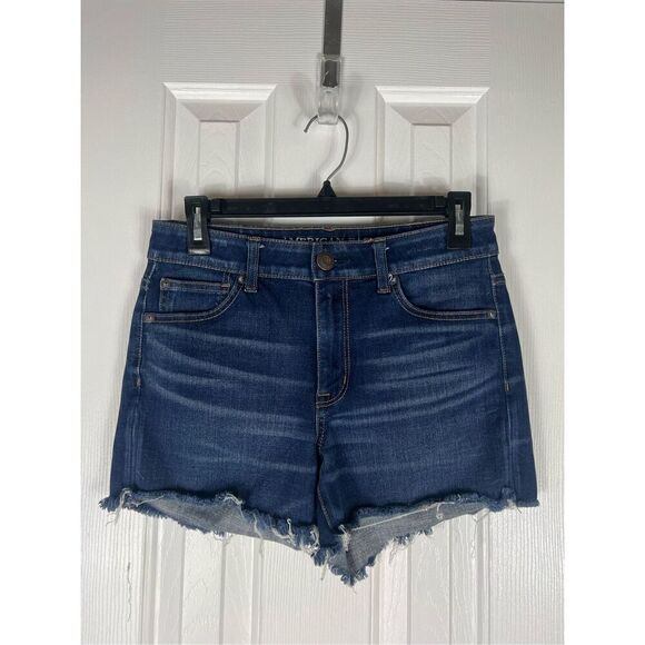 American Eagle Womens Hi Rise Shortie 360 Denim Shorts Size 6 - Picture 1 of 4